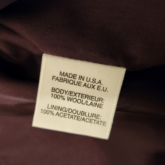 Alfred Dunner purple wool trench coat Size 18 - Picture 10 of 12